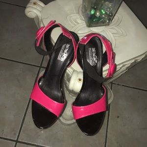 Hot Pink Patent Leather Sandal